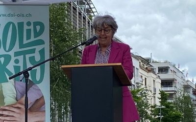 Aktionstag gegen Armut und Prekarität in Biel – Besuch von Bundesrätin Elisabeth Baume-Schneider